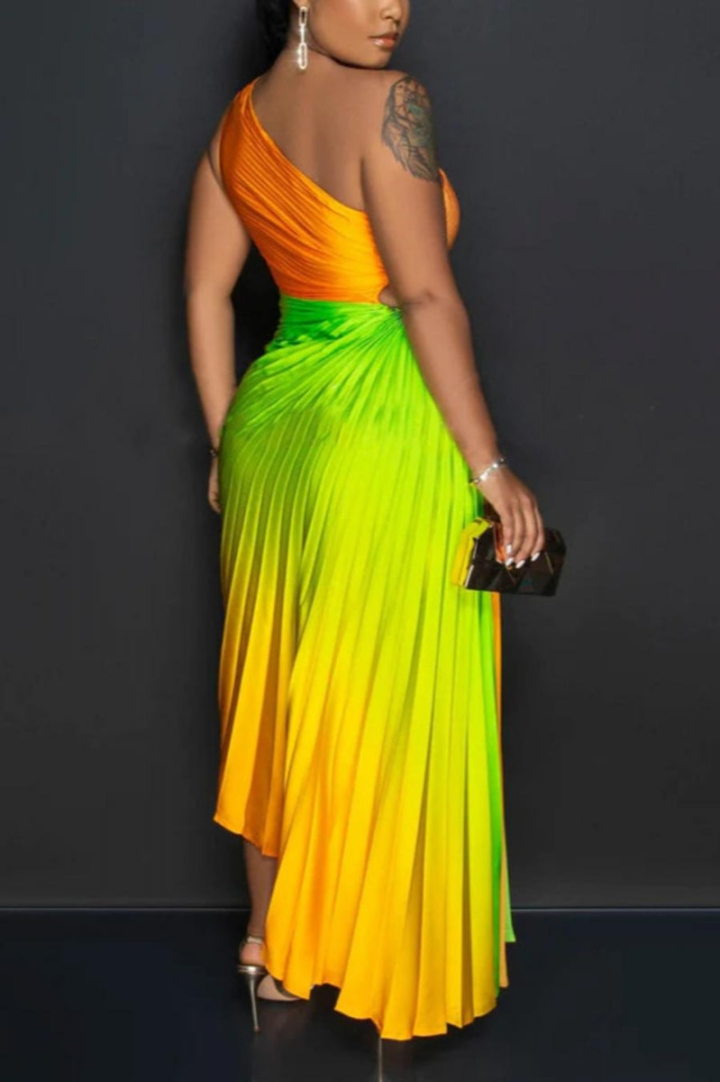 Vacay Vibes Pleated Maxi Dress