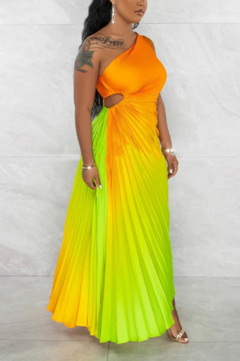 Vacay Vibes Pleated Maxi Dress