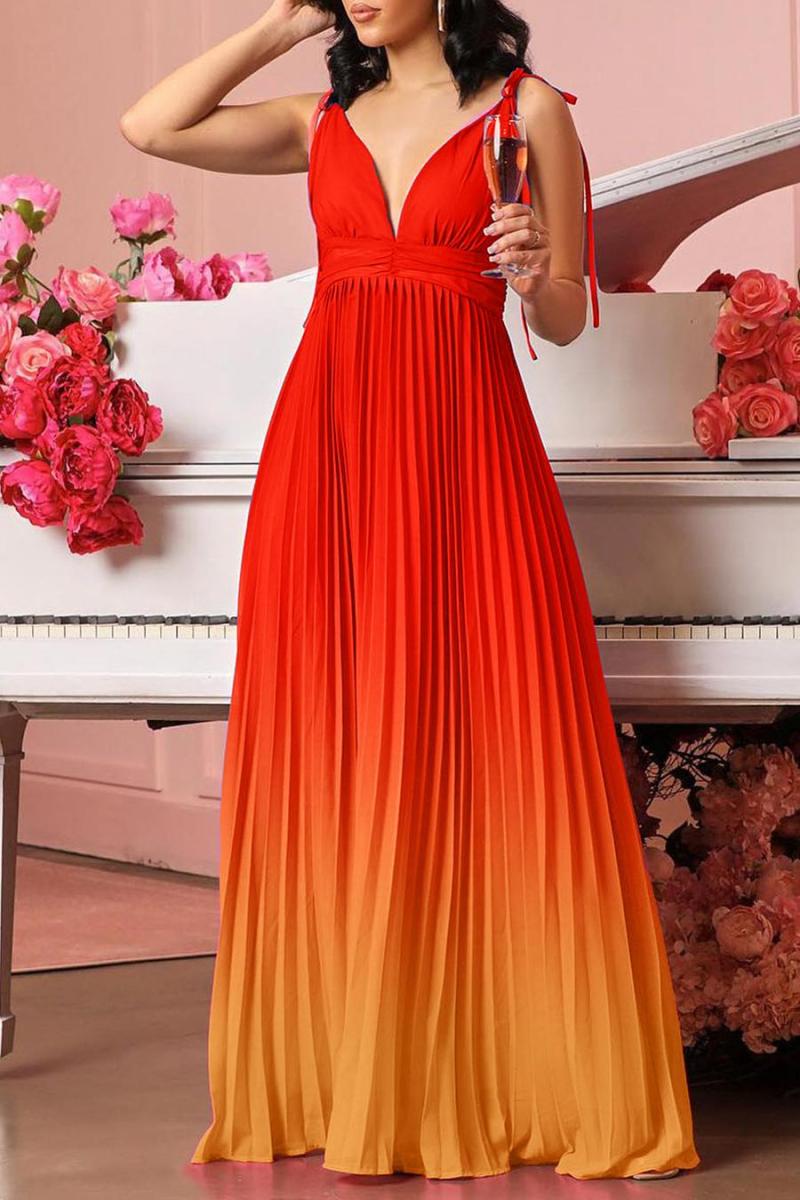 Brunch Date Pleated Maxi Dress