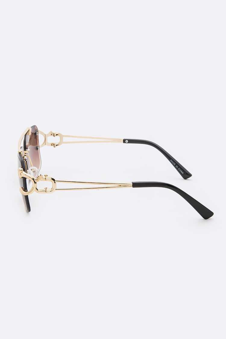 Cheetah Rimless Sunglasses