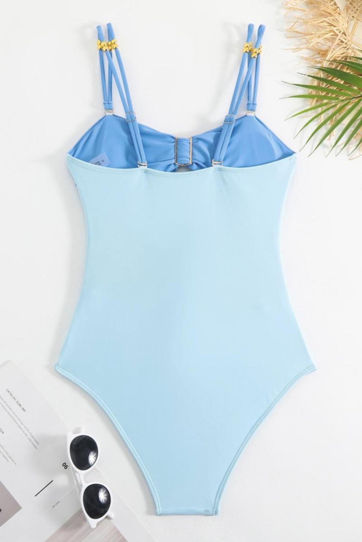 Miami Vice One Piece Swimsuit + Skirt Set