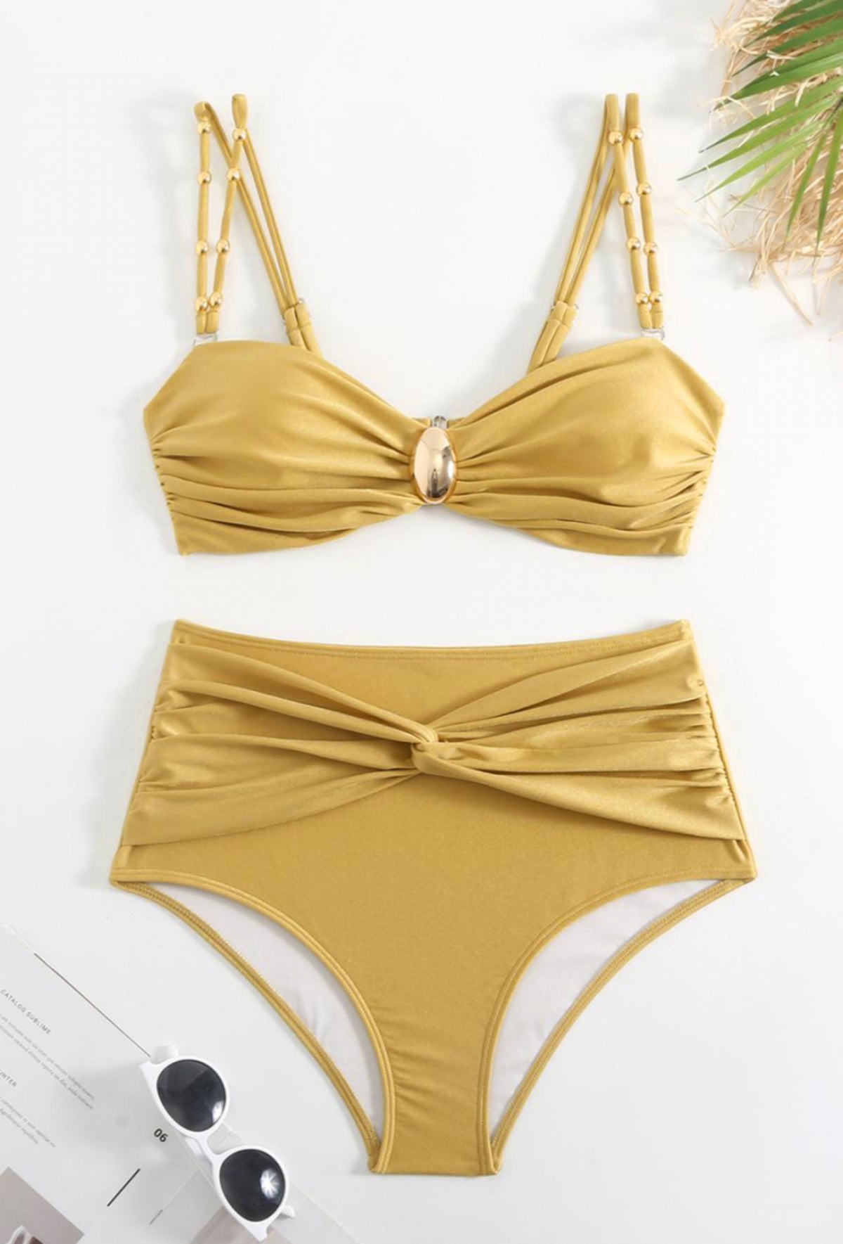 Golden Hour 3Pc Swimwear + Skirt Set