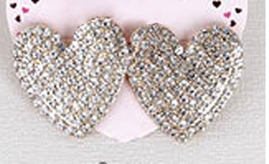 Rhinestone Heart Earrings