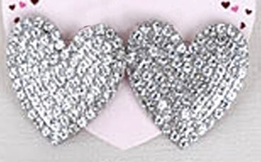 Rhinestone Heart Earrings