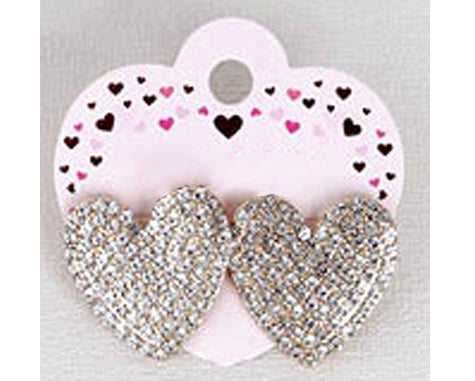 Rhinestone Heart Earrings