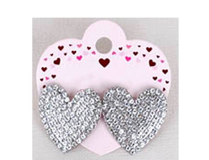 Rhinestone Heart Earrings