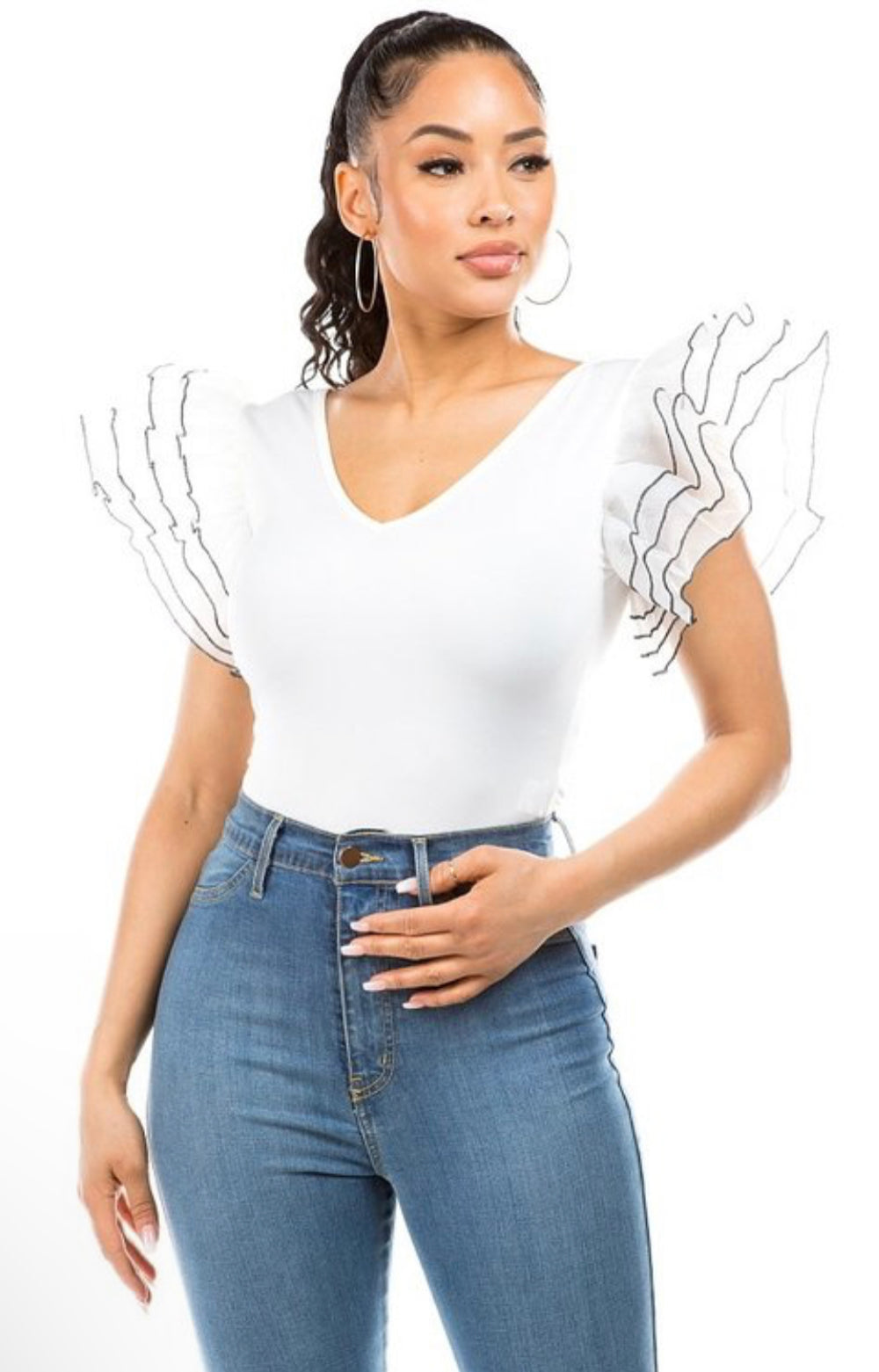 Butterfly Sleeve Bodysuit