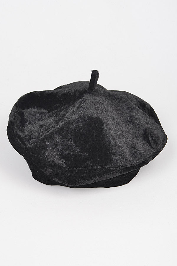 Velvet Beret Hat