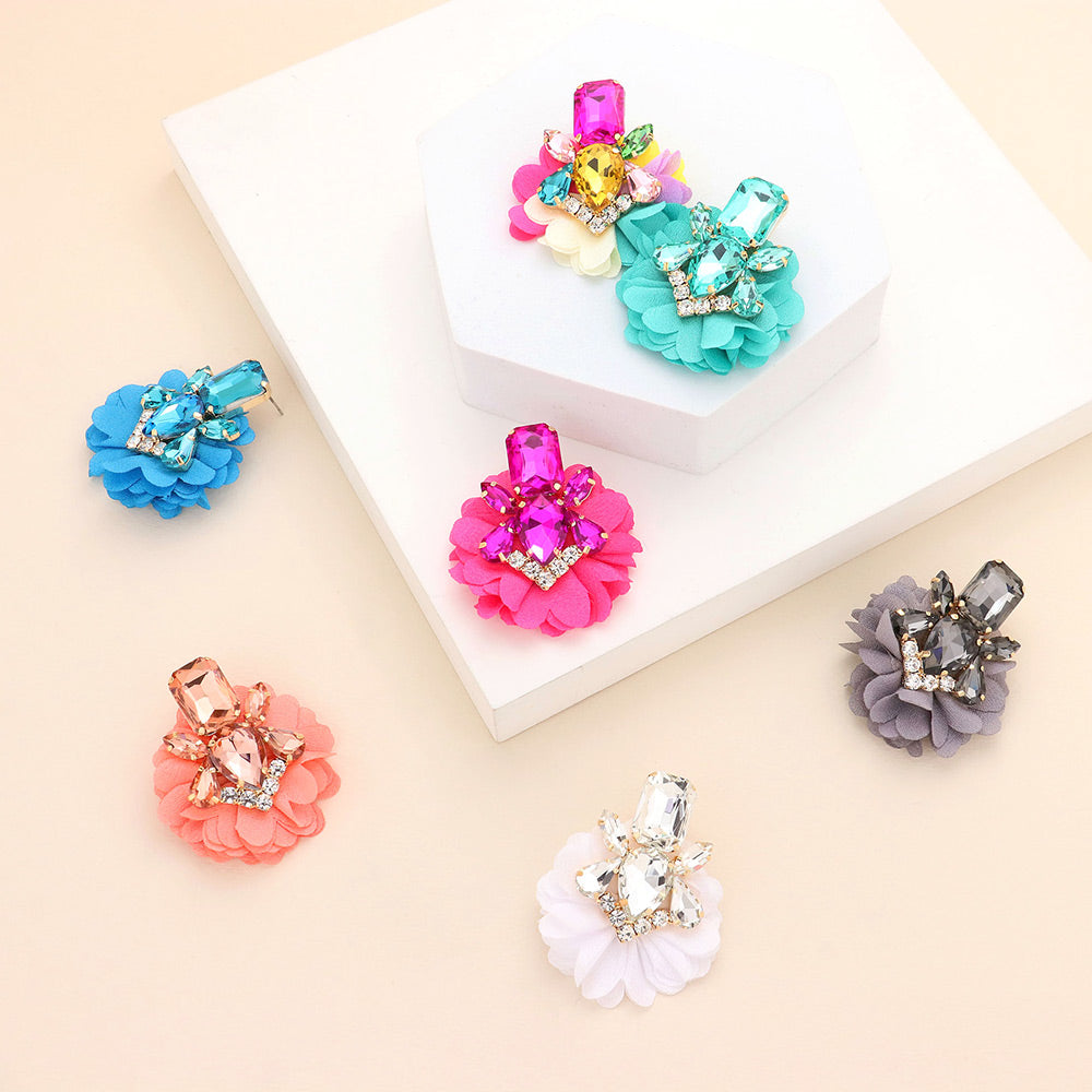 Floral Fashion Stud Earrings