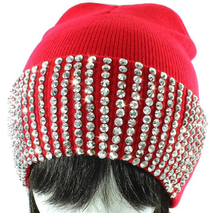 Rhinestone  Beanie Caps