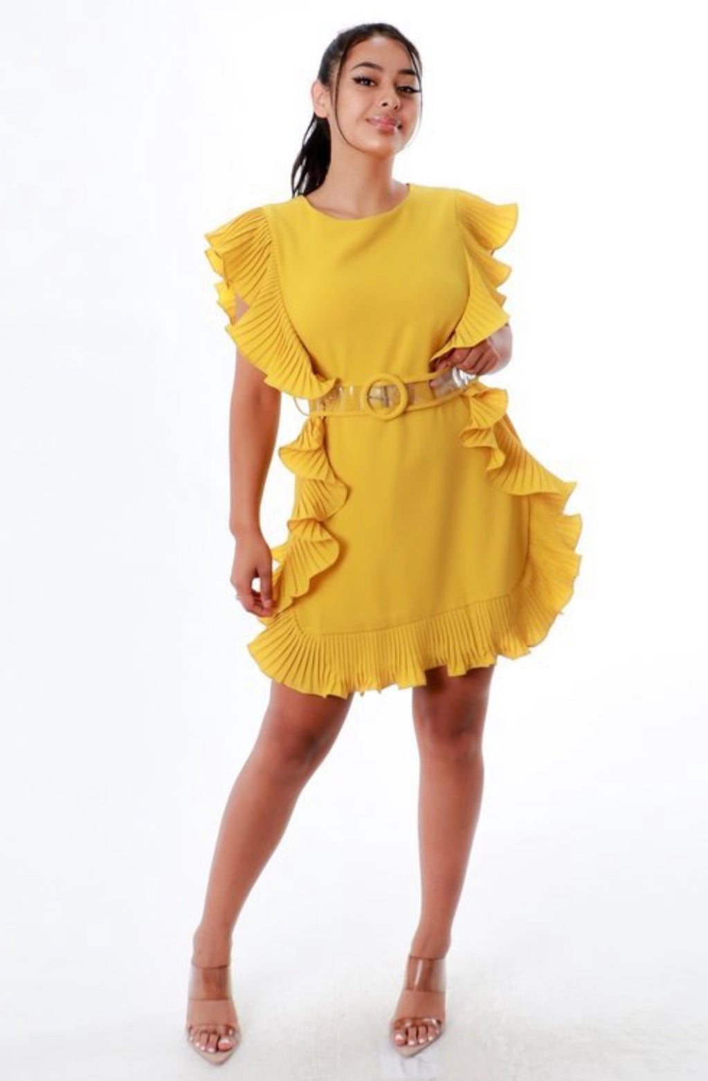 Flirty Ruffle  Dress