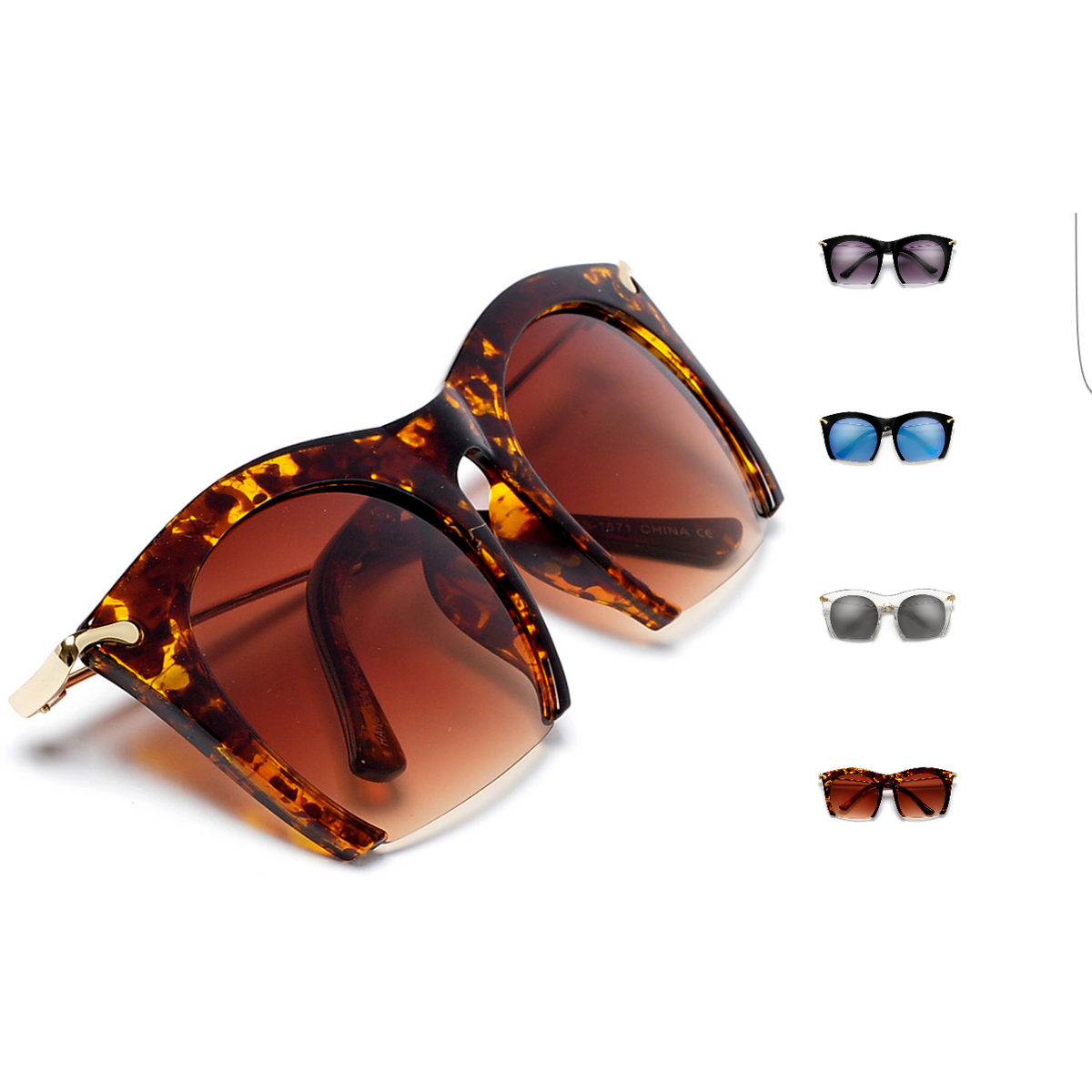 Cutting Edge Rimless Sunglasses