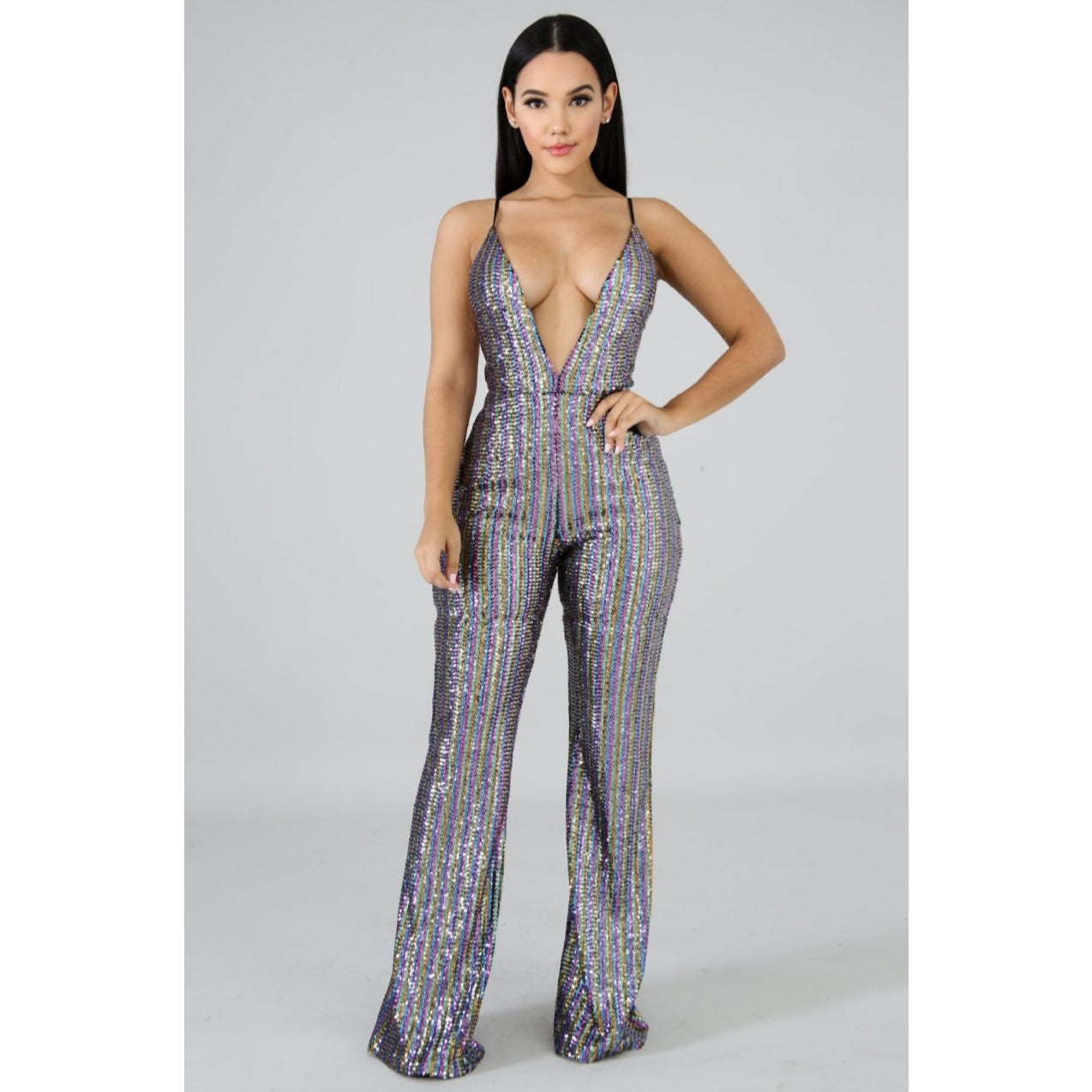 Glamour Girl Sequin Jumpsuit