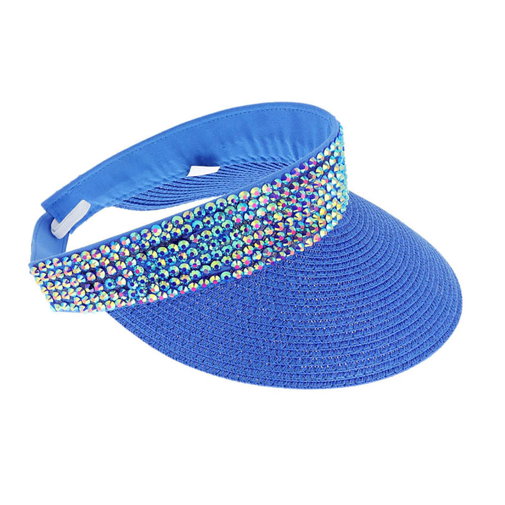 Studded Bling Visor Hat