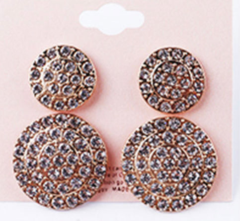 Round Stud Earrings (Bundle Set)