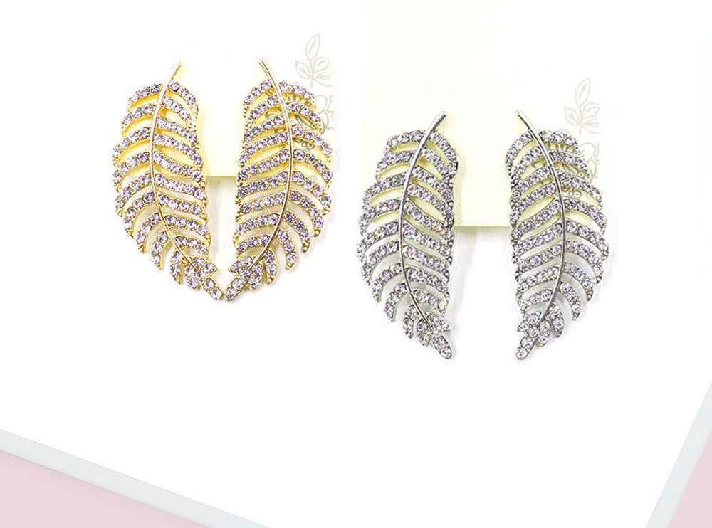 Palm Leaf Earrings (2 Pair)