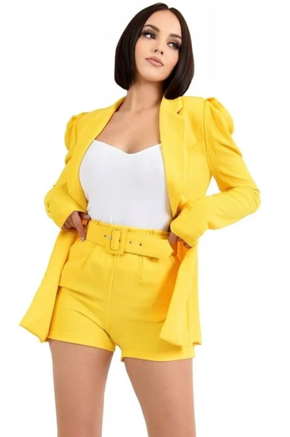 Power Shoulder Blazer Set