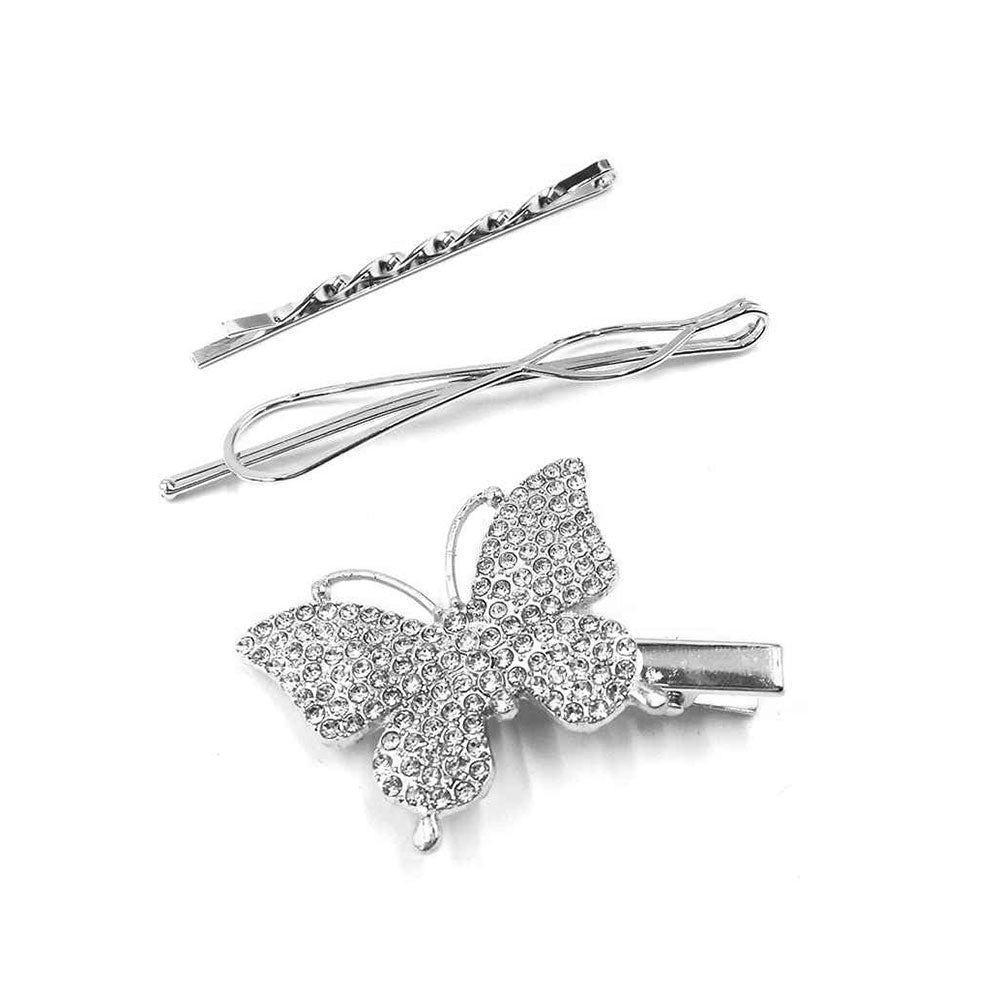 Butterfly 3PC SET (Footchain, hair Clips, Earrings)