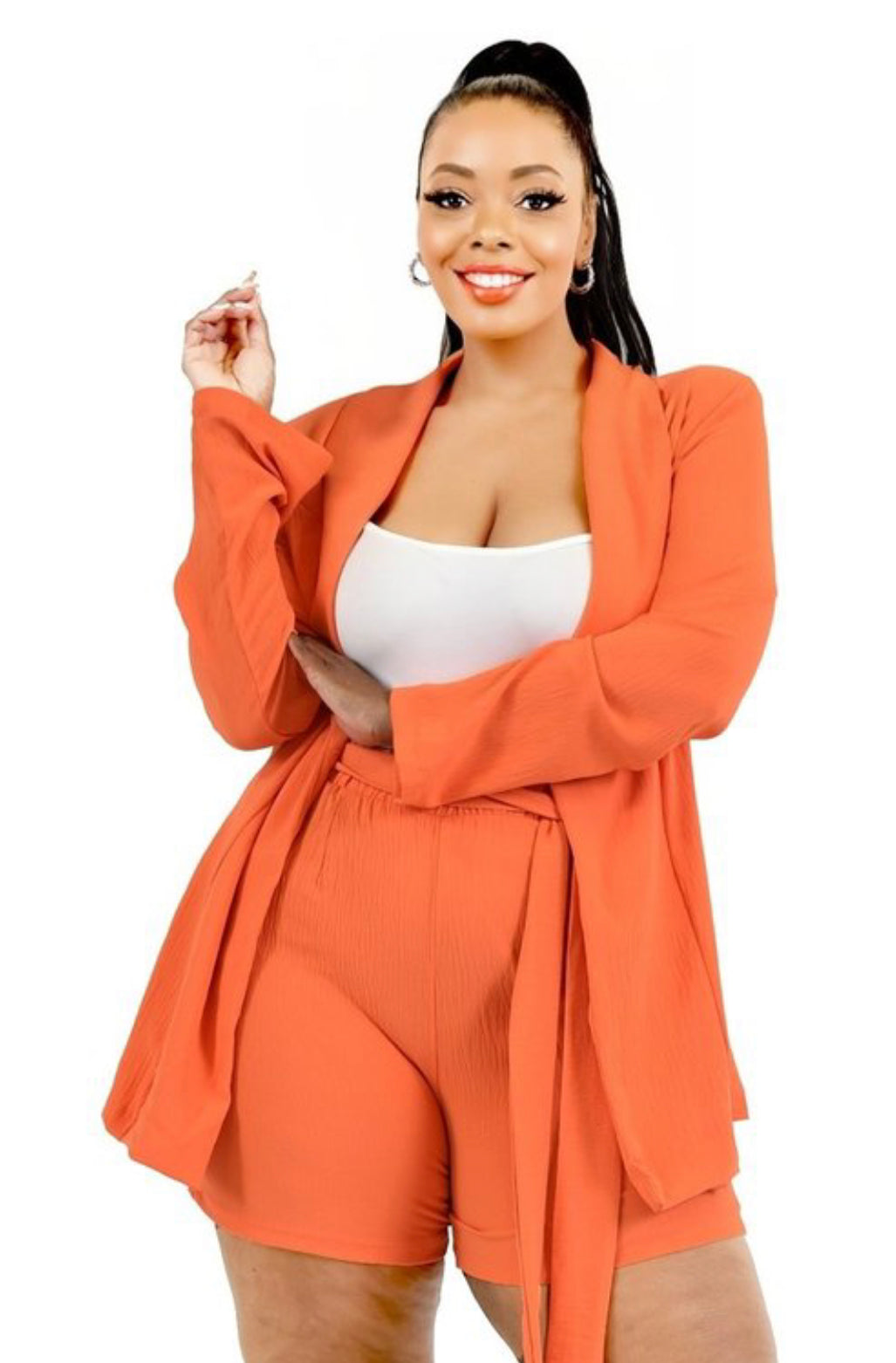 Boss Up Blazer 2Pc Set (Plus Size)