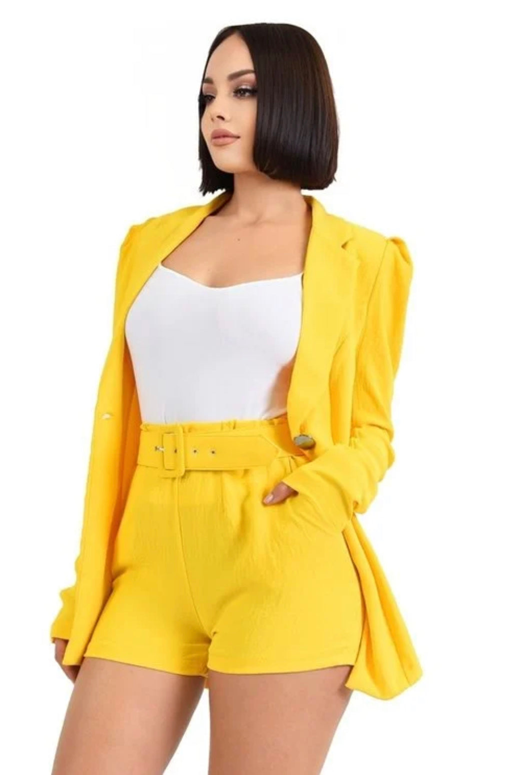 Power Shoulder Blazer Set