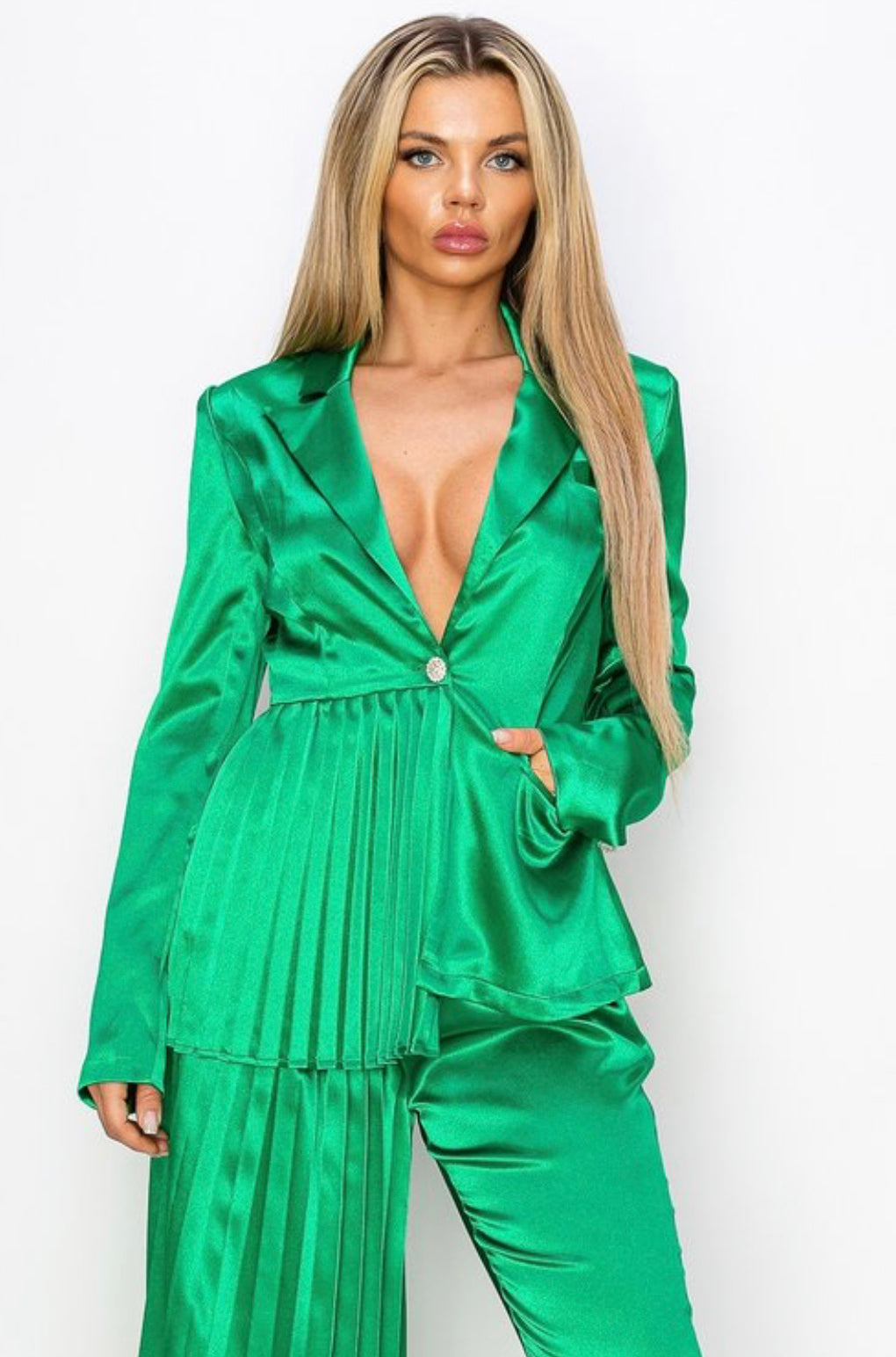 The Icon Blazer & Pants Set  (Green)