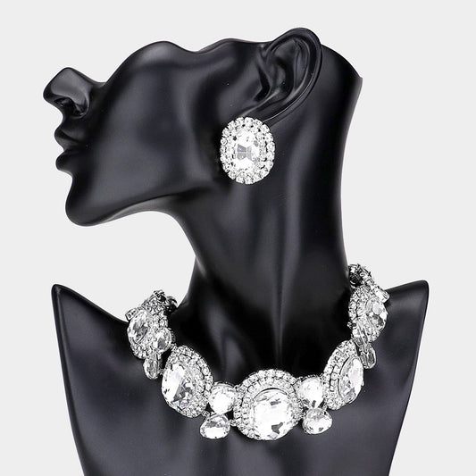 Maria Stone Choker Necklace Set