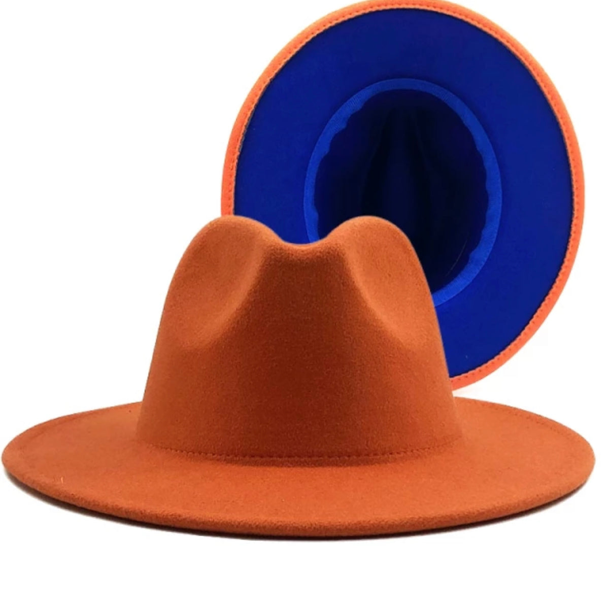 Color Block Fedora Hat