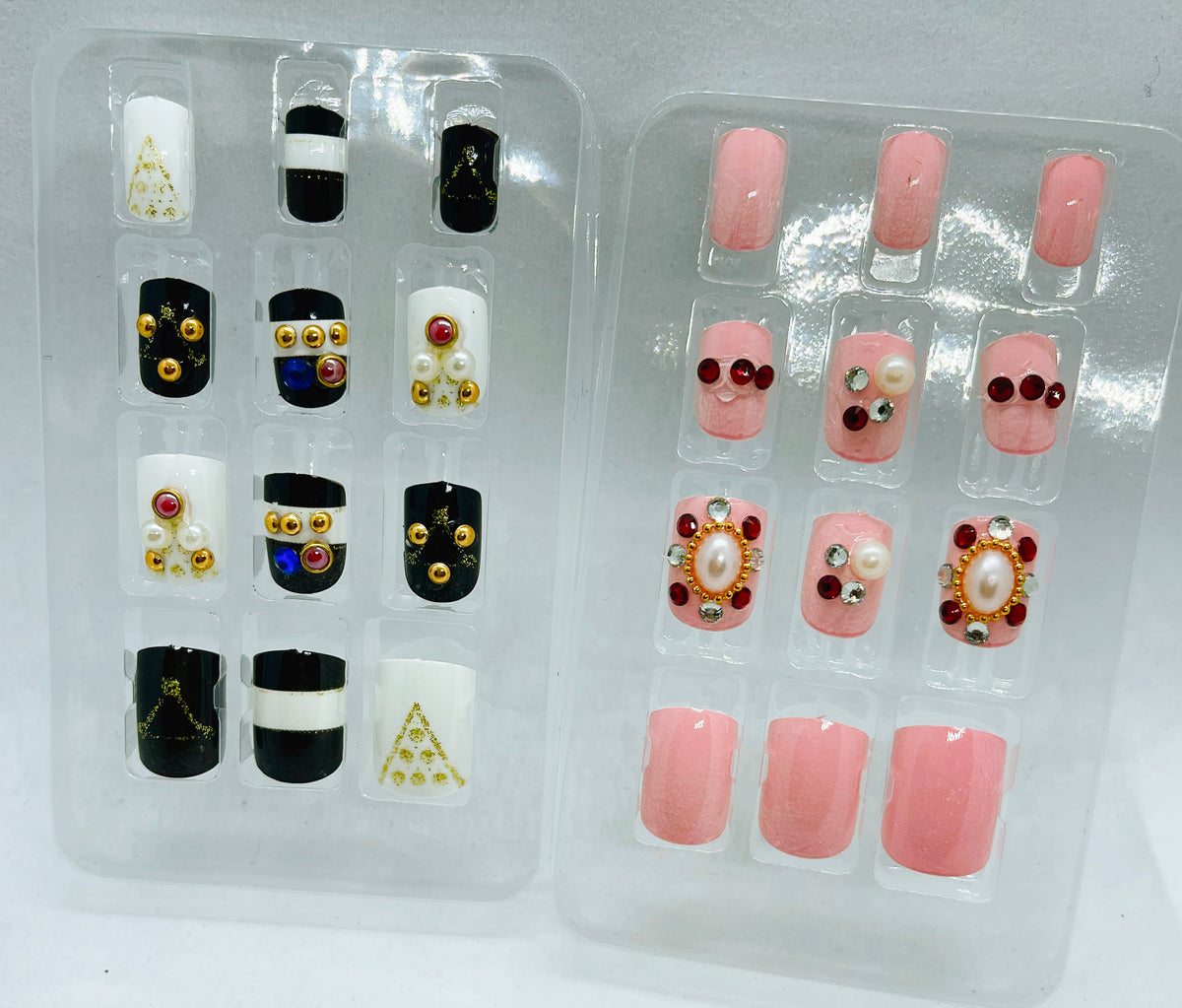 Diamonds and Pearls 5D Nails