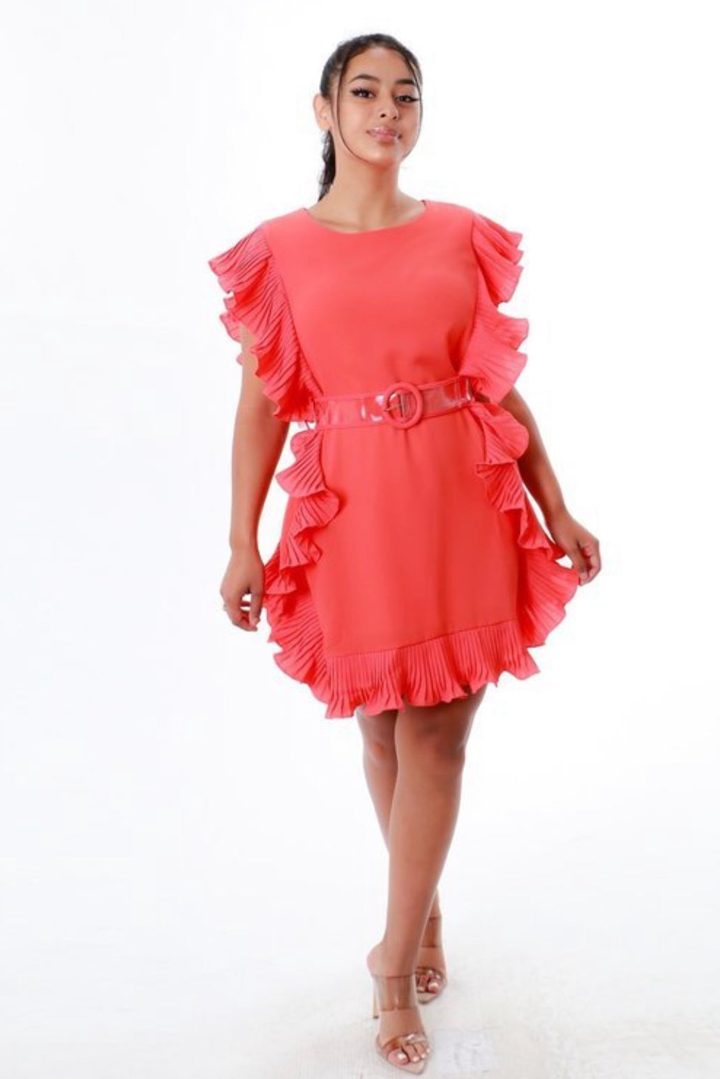 Flirty Ruffle  Dress