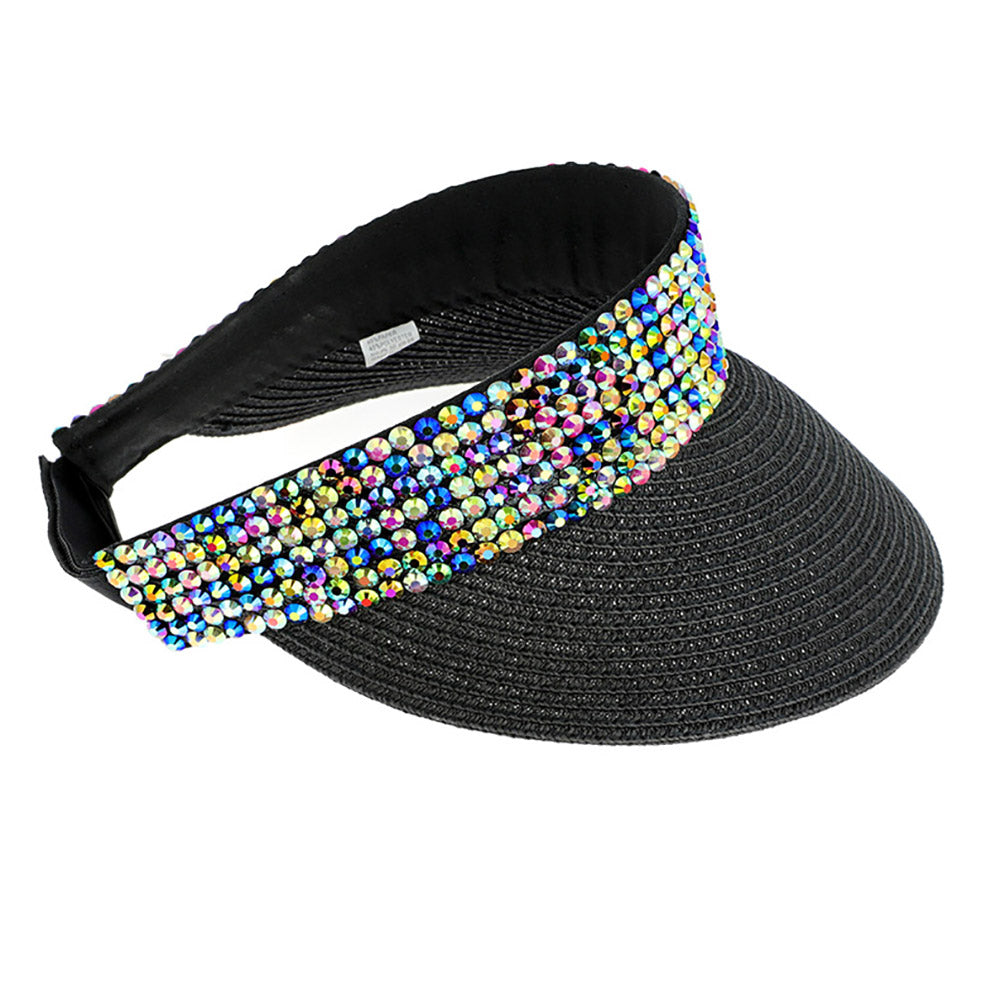 Studded Bling Visor Hat