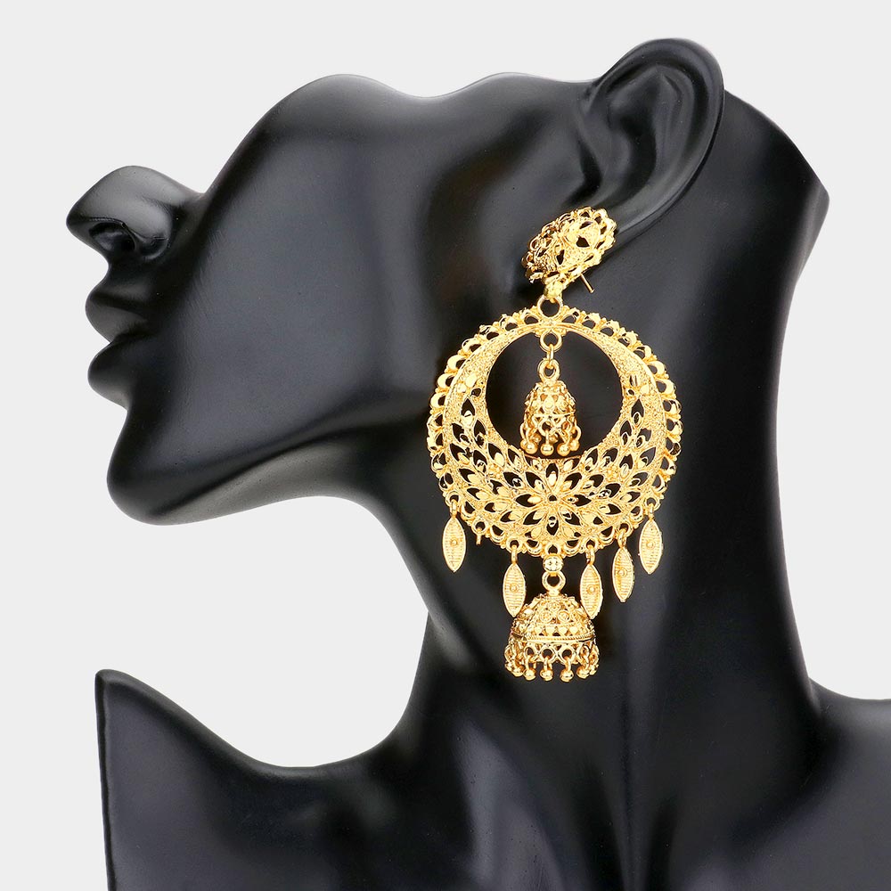 Chandbali Jhumka Dangle Earrings