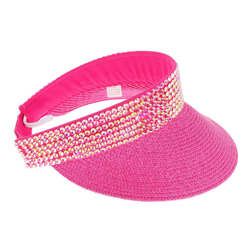 Studded Bling Visor Hat