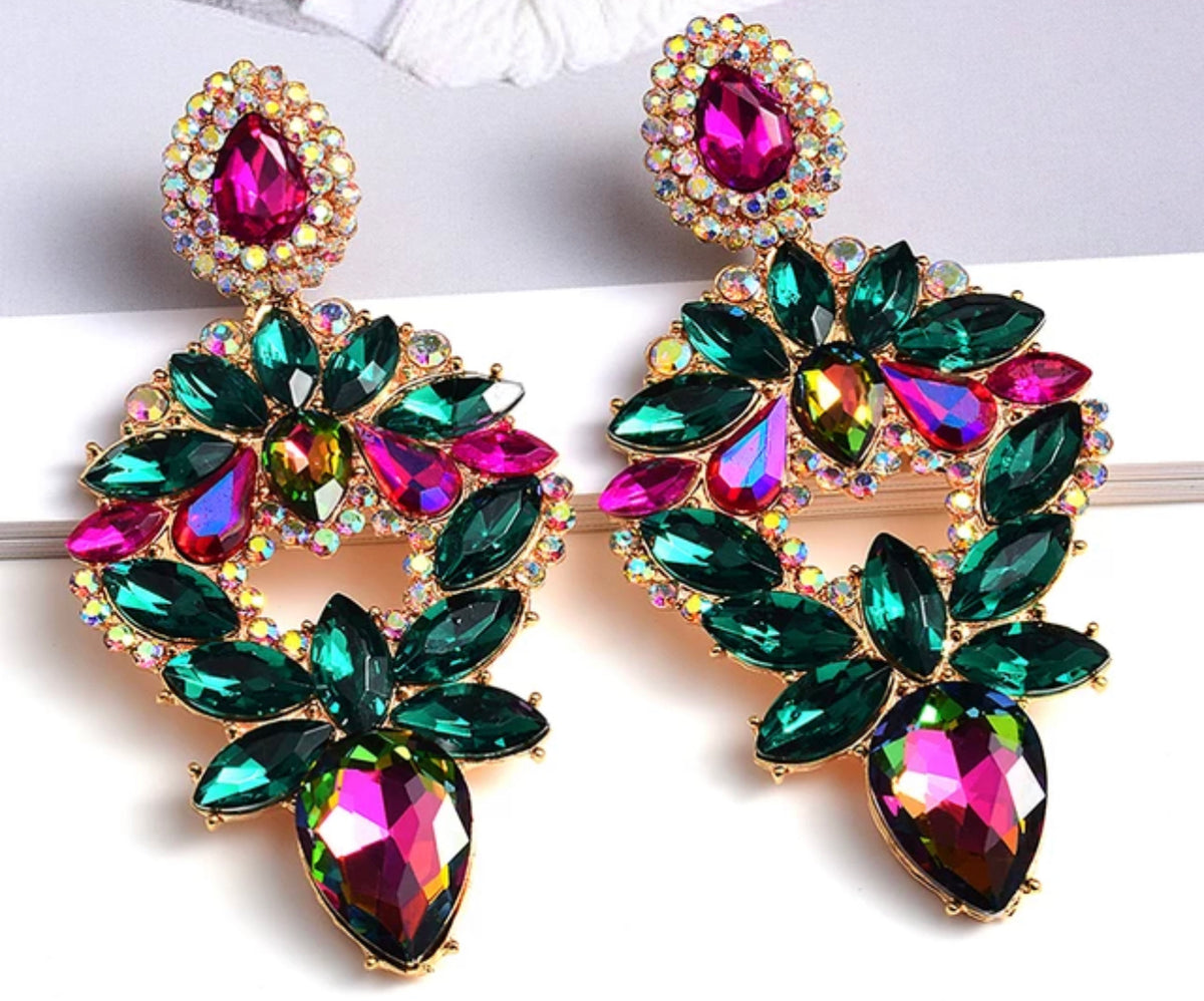 Wild Flower Sparkle Earrings