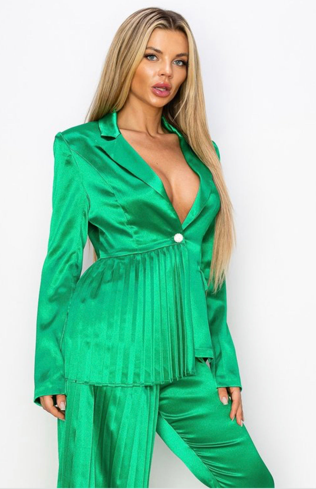 The Icon Blazer & Pants Set  (Green)