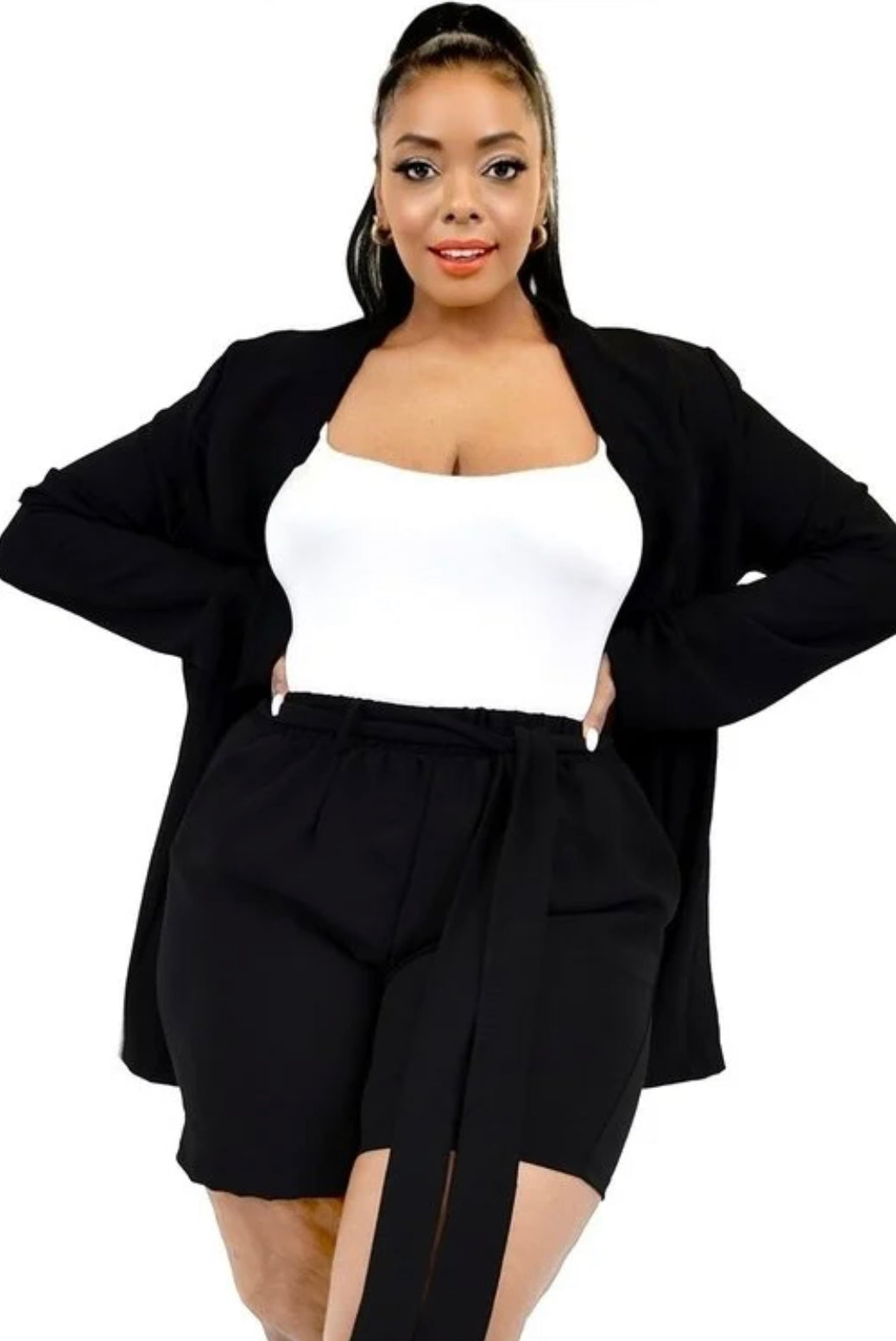 Boss Up Blazer 2Pc Set (Plus Size)