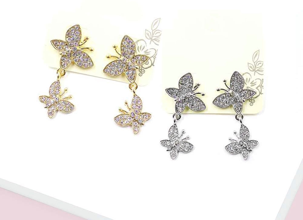 Butterfly 3PC SET (Footchain, hair Clips, Earrings)