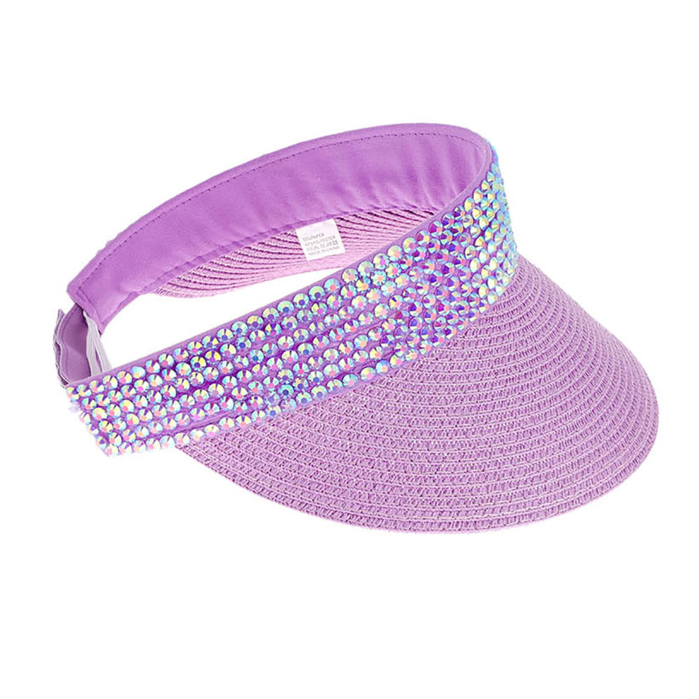 Studded Bling Visor Hat