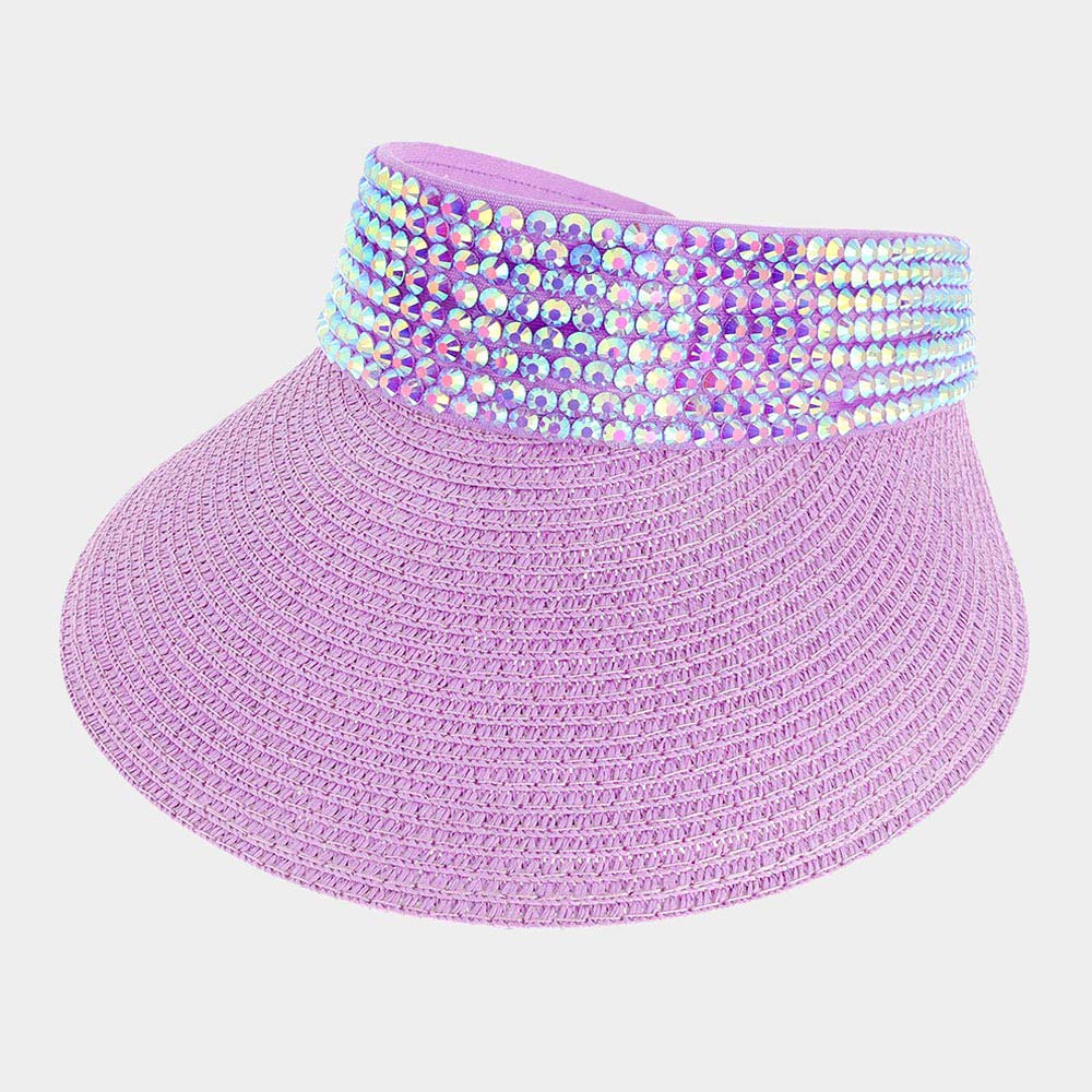 Studded Bling Visor Hat