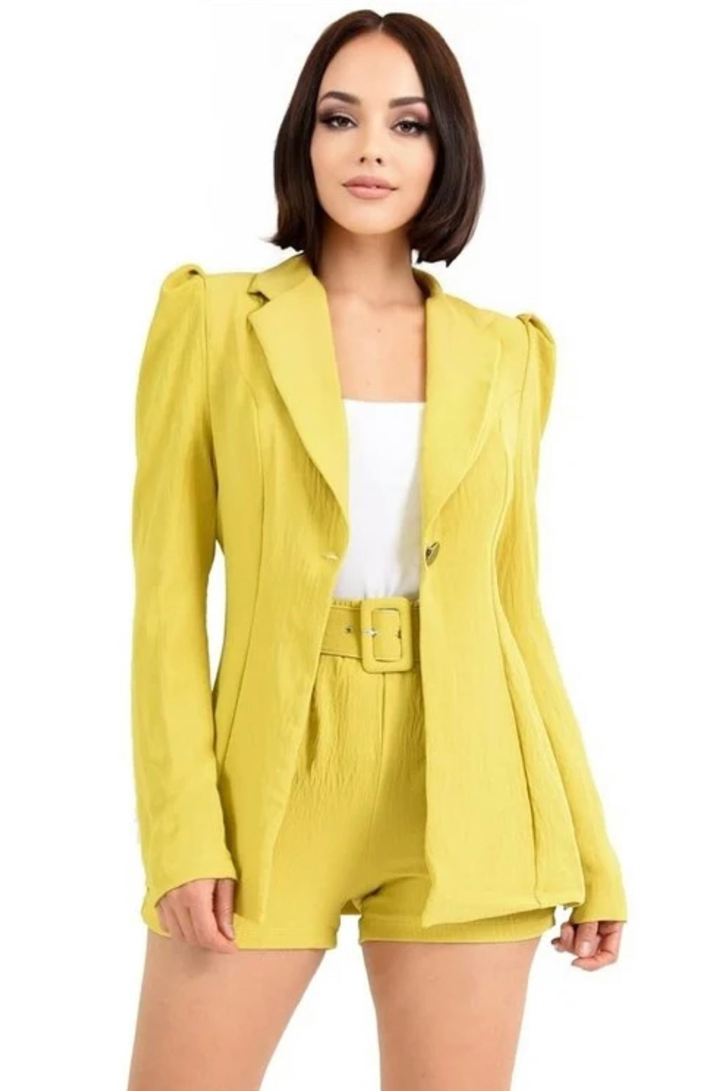 Power Shoulder Blazer Set