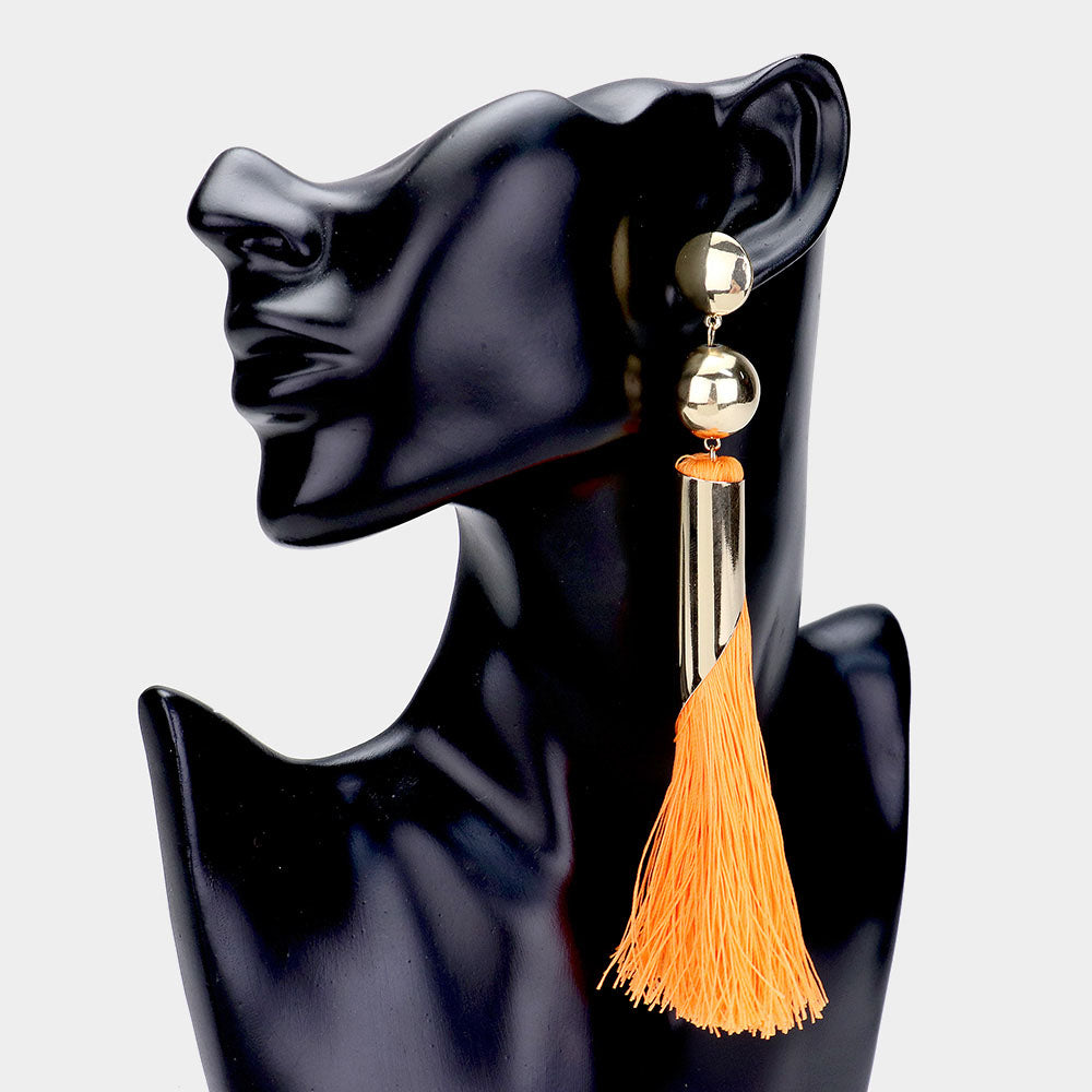 Neon Tassel Earrings