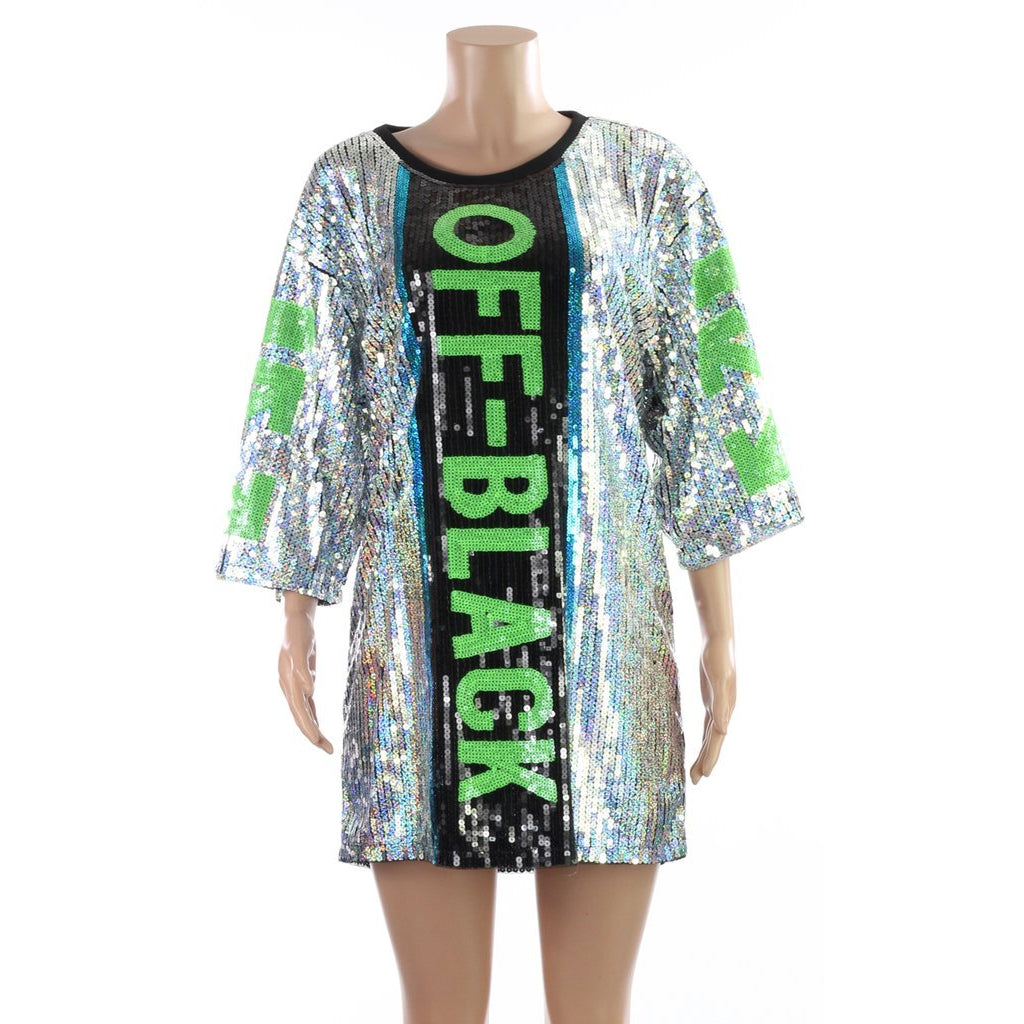 Off X Black Sequin Dress