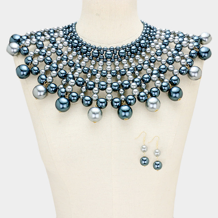 Pearl Armor Necklace Set