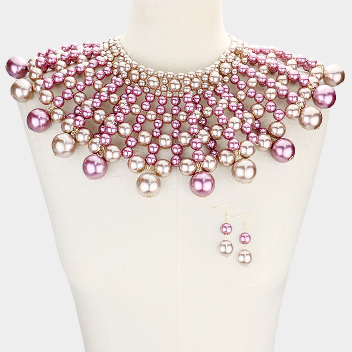 Pearl Armor Necklace Set