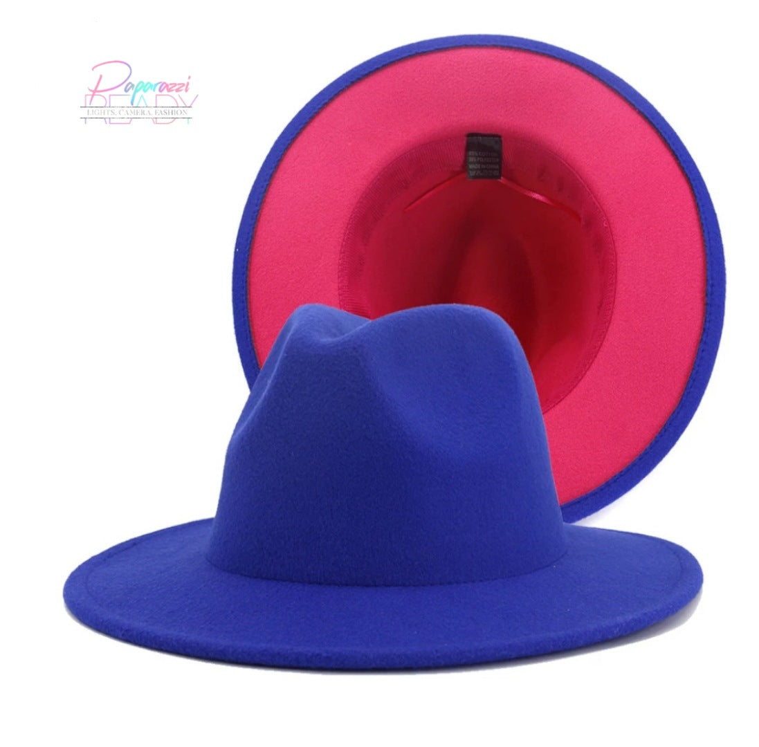 Color Block Fedora Hat