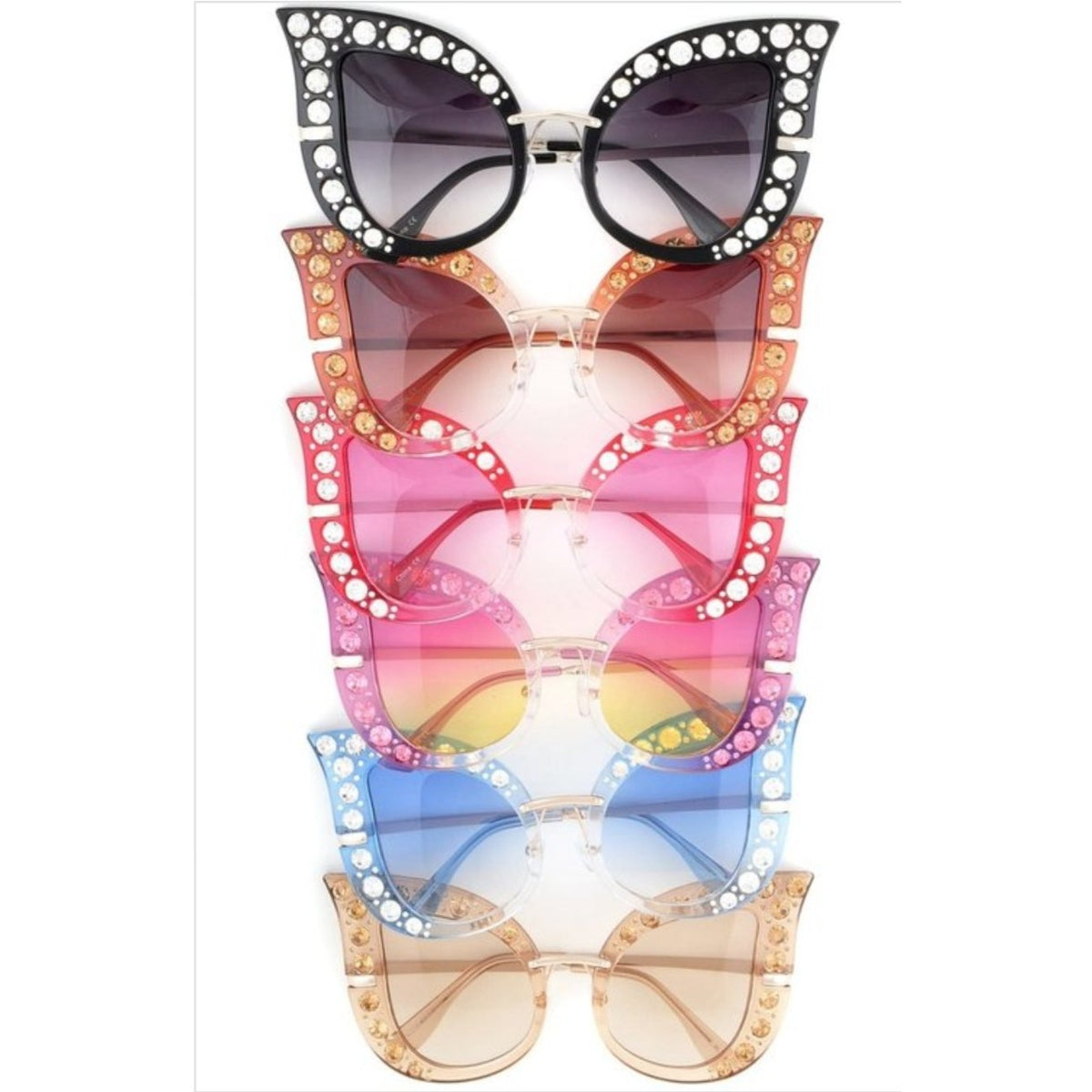 Rhinestone Butterfly Sunglasses