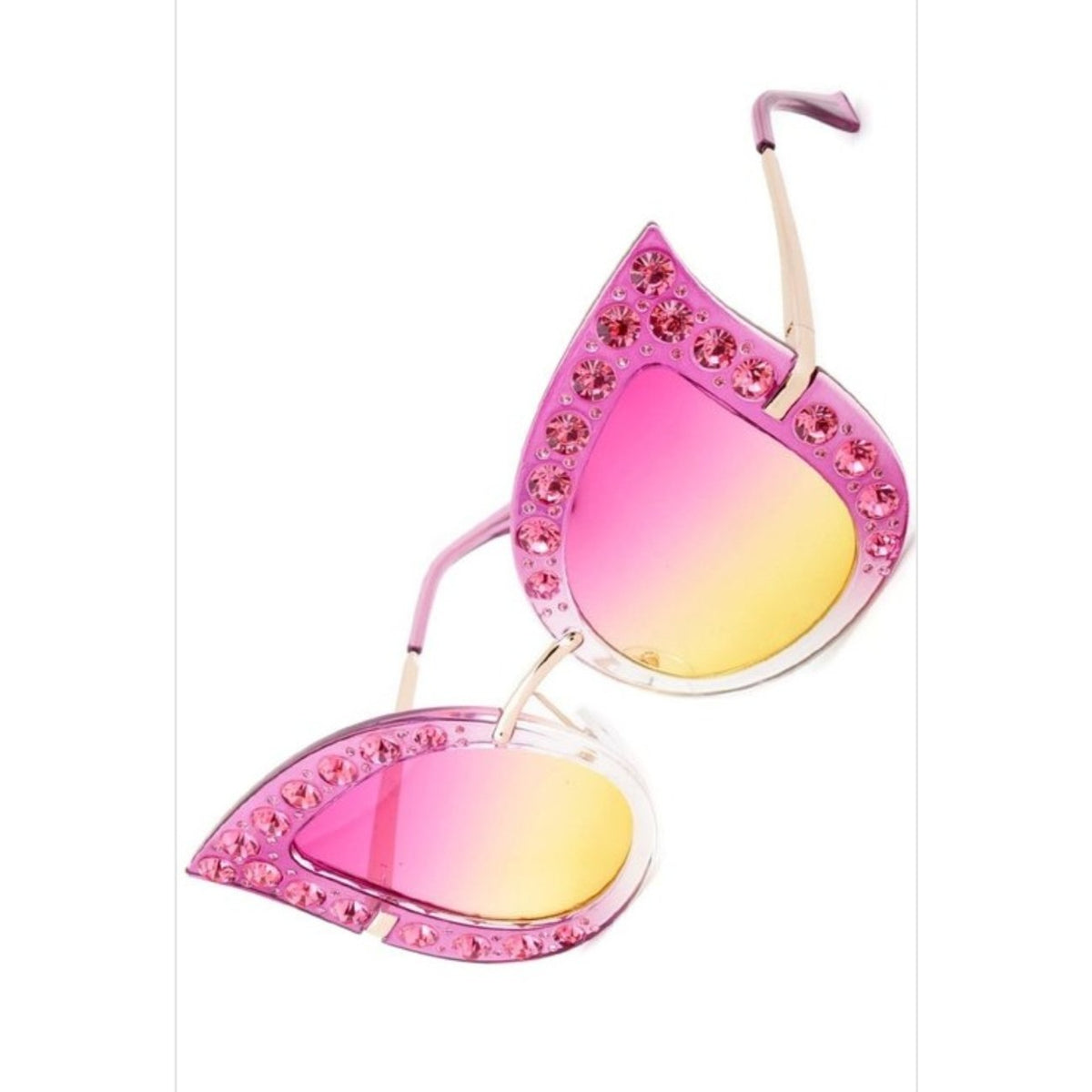 Rhinestone Butterfly Sunglasses