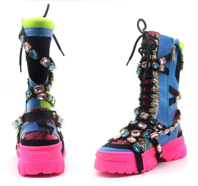 Take a Hike Bejeweled Boots