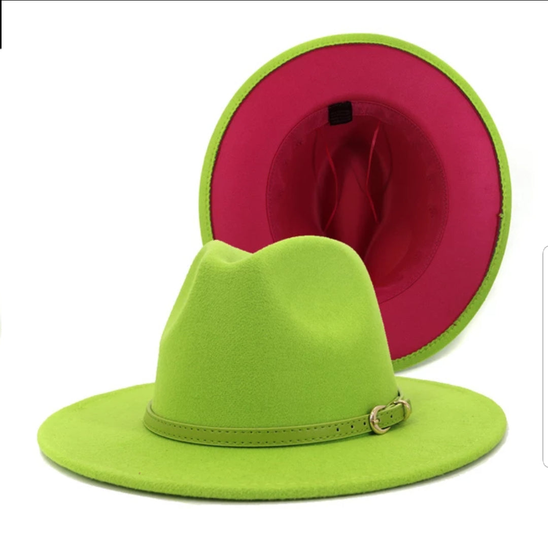 Color Block Fedora Hat