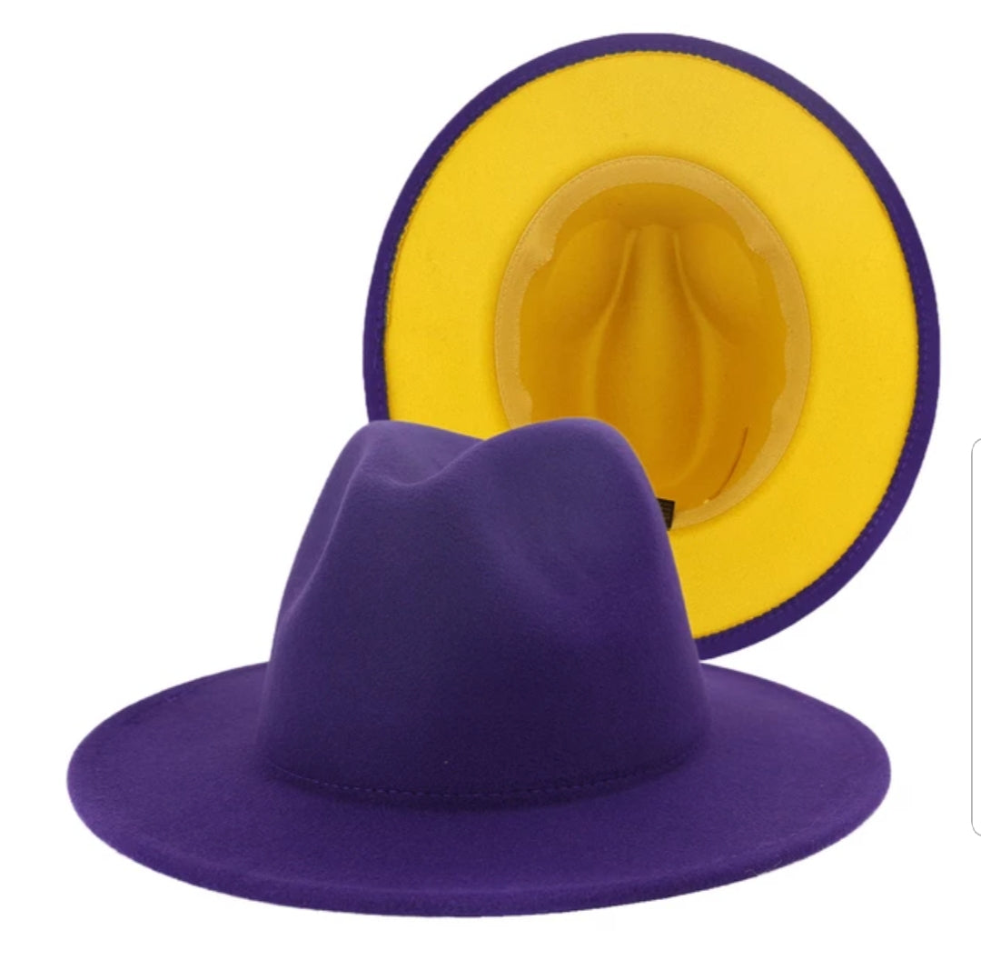 Color Block Fedora Hat