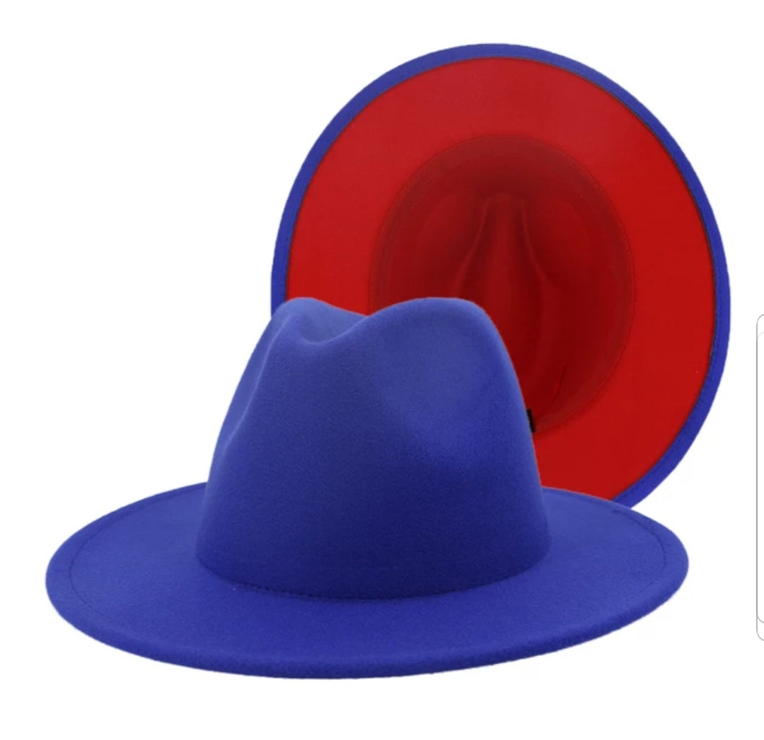 Color Block Fedora Hat